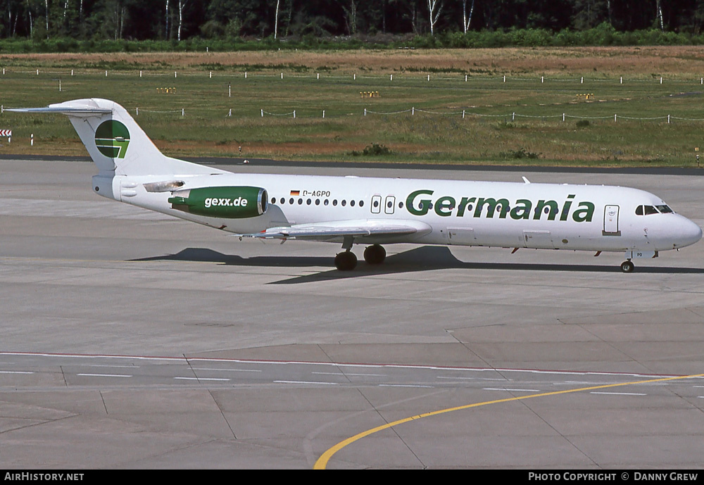 Aircraft Photo of D-AGPO | Fokker 100 (F28-0100) | Germania | AirHistory.net #376825