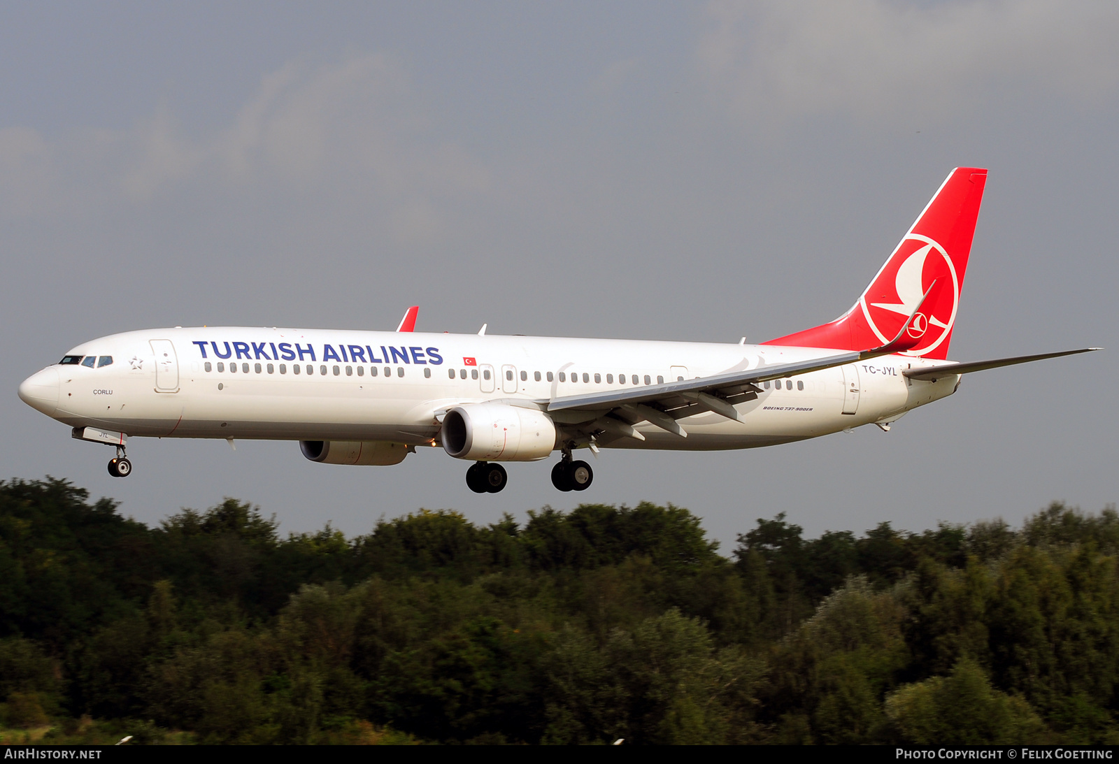 Aircraft Photo of TC-JYL | Boeing 737-9F2/ER | Turkish Airlines | AirHistory.net #376867