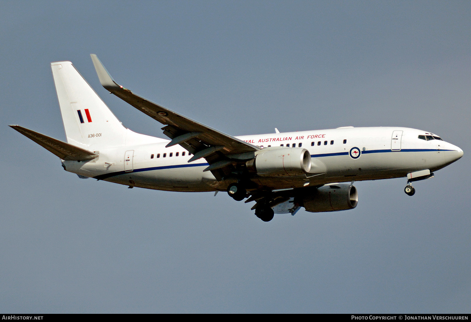 Aircraft Photo of A36-001 | Boeing 737-7DT BBJ | Australia - Air Force | AirHistory.net #376889