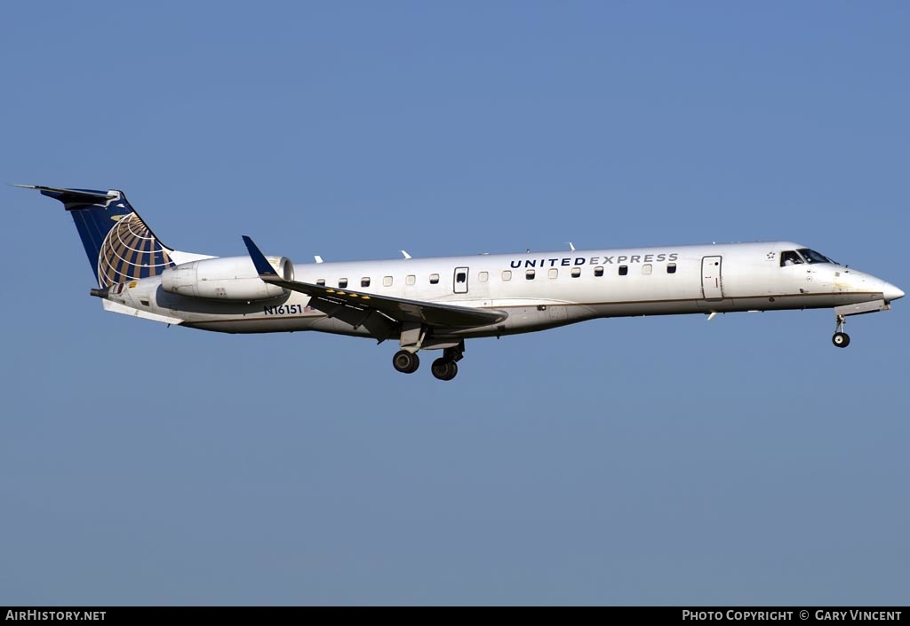 Aircraft Photo of N16151 | Embraer ERJ-145XR (EMB-145XR) | United Express | AirHistory.net #376924