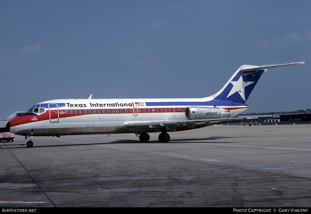 Aircraft Photo of N1054T | Douglas DC-9-14 | Texas International Airlines | AirHistory.net #376928