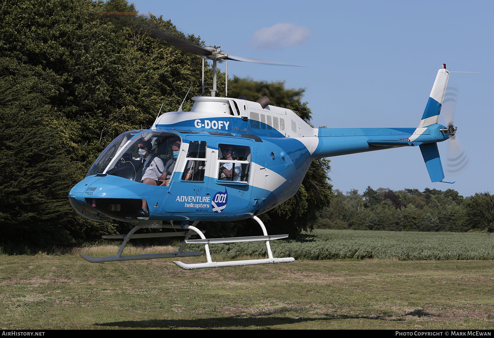 Aircraft Photo of G-DOFY | Bell 206B-3 JetRanger III | Adventure 001 Helicopters | AirHistory.net #376947
