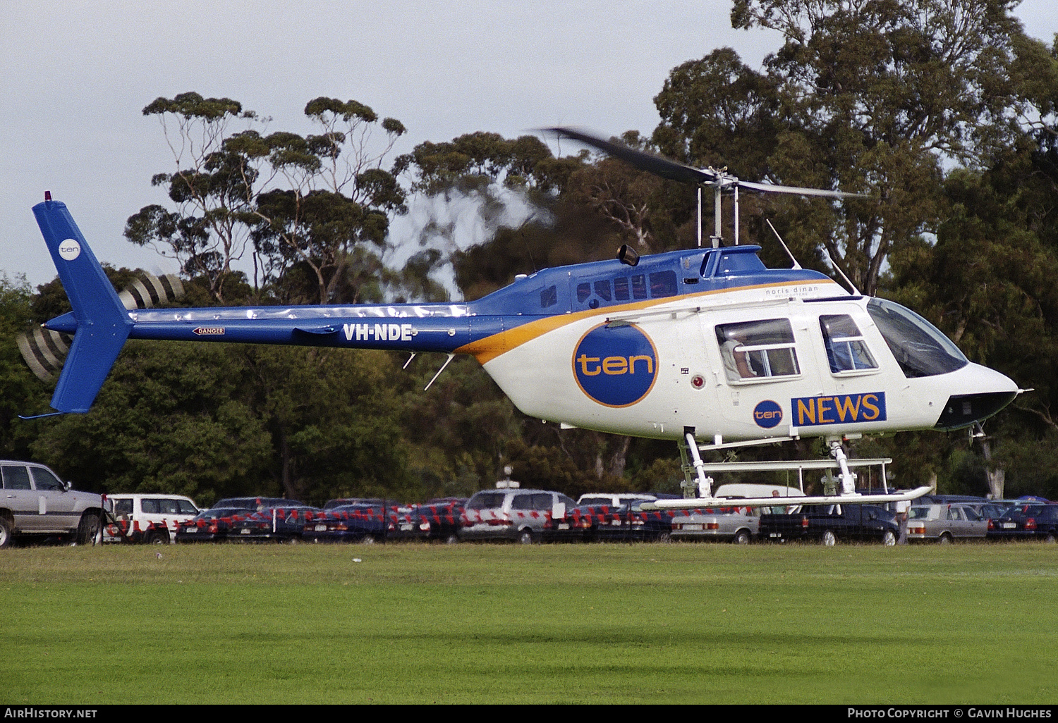 Aircraft Photo of VH-NDE | Bell 206B-3 JetRanger III | Channel Ten News | AirHistory.net #377001