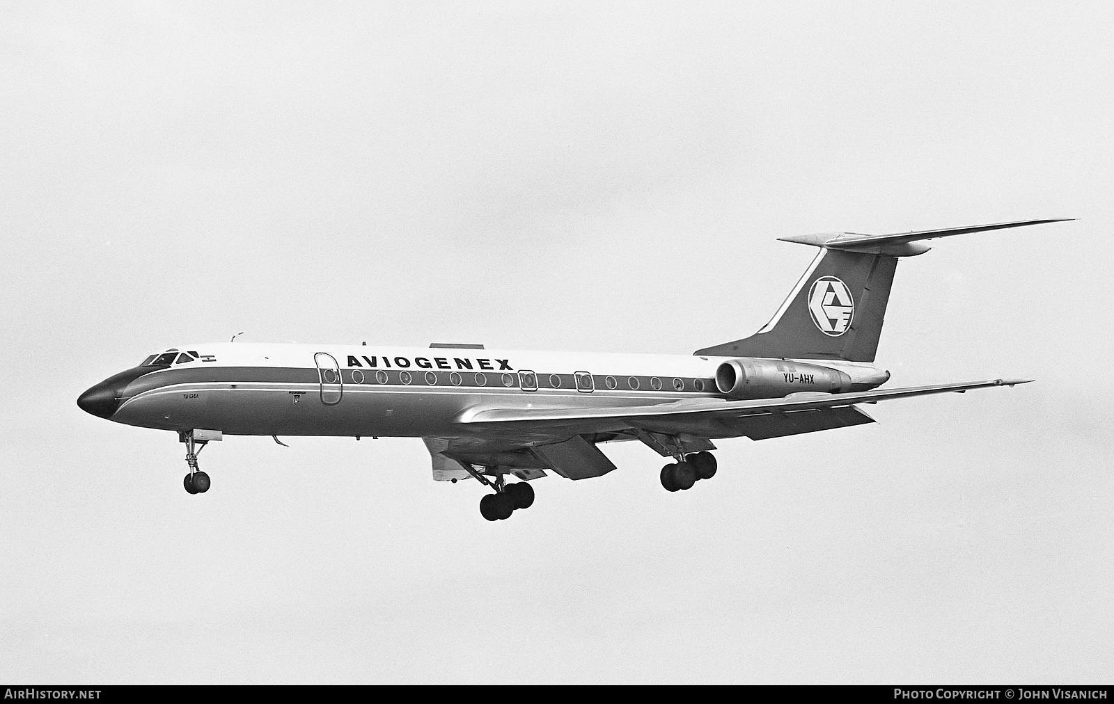 Aircraft Photo of YU-AHX | Tupolev Tu-134A | Aviogenex | AirHistory.net #377007