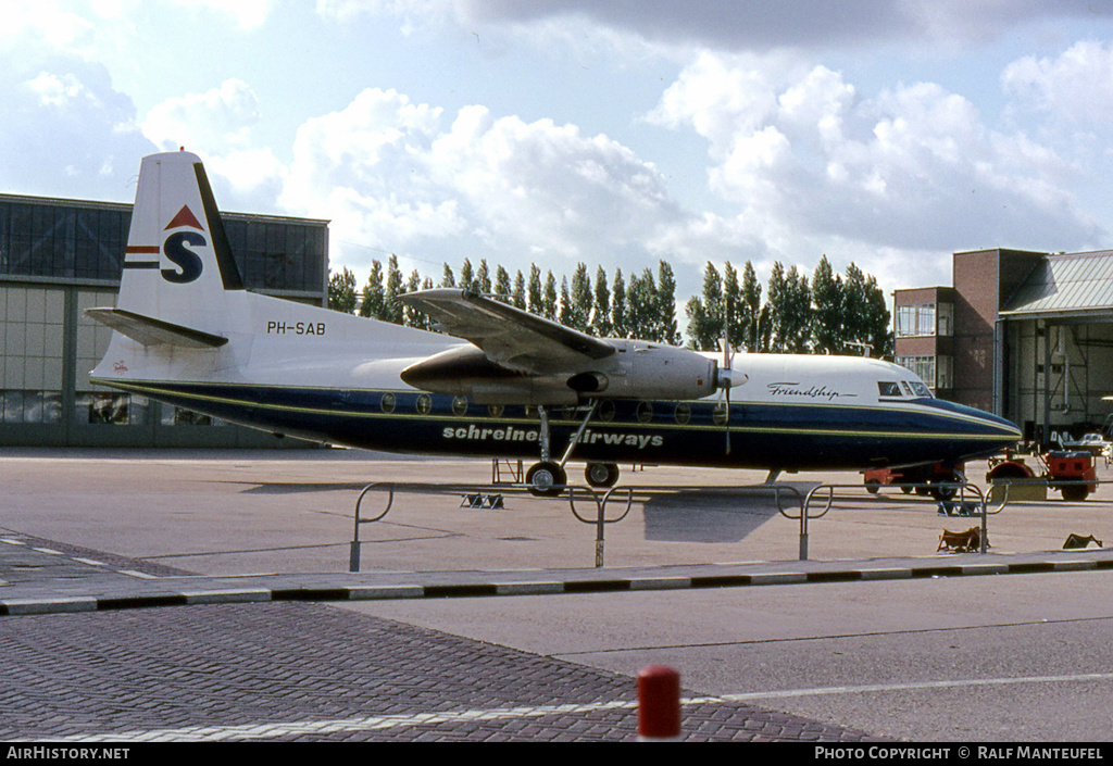 Aircraft Photo of PH-SAB | Fokker F27-200 Friendship | Schreiner Airways | AirHistory.net #377029