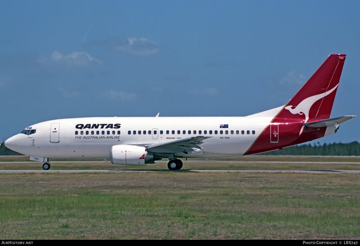 Aircraft Photo of VH-TAG | Boeing 737-376 | Qantas | AirHistory.net #377079