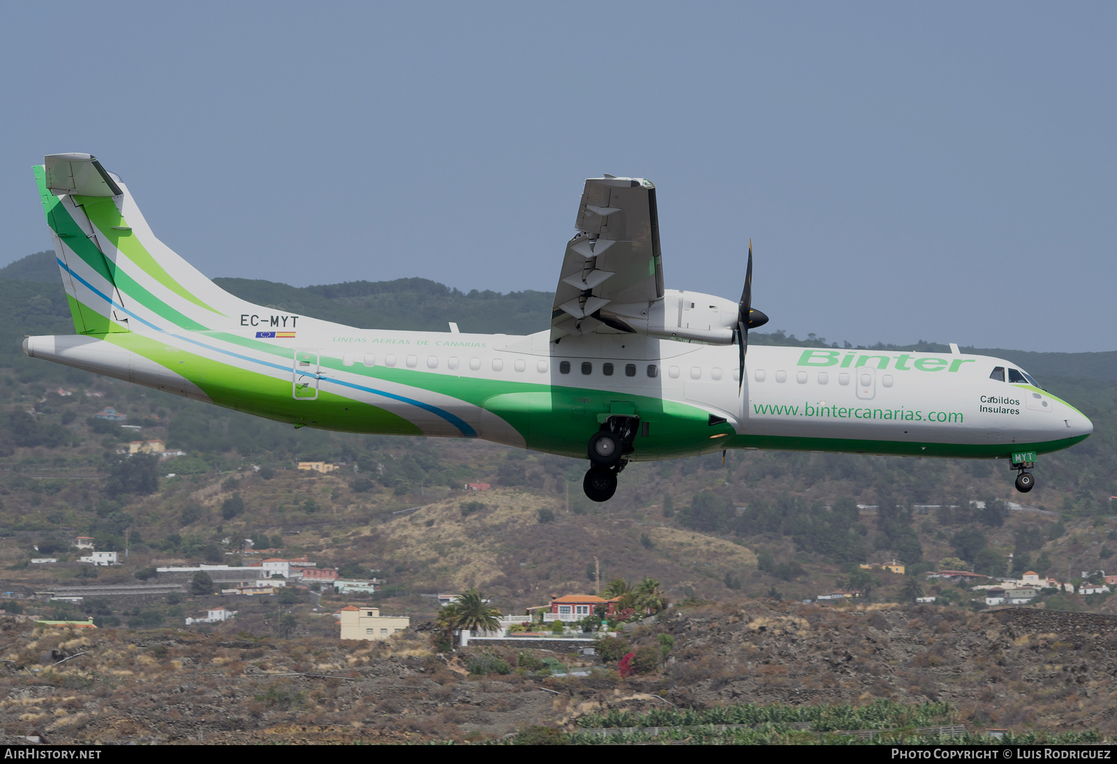 Aircraft Photo of EC-MYT | ATR ATR-72-600 (ATR-72-212A) | Binter Canarias | AirHistory.net #377087
