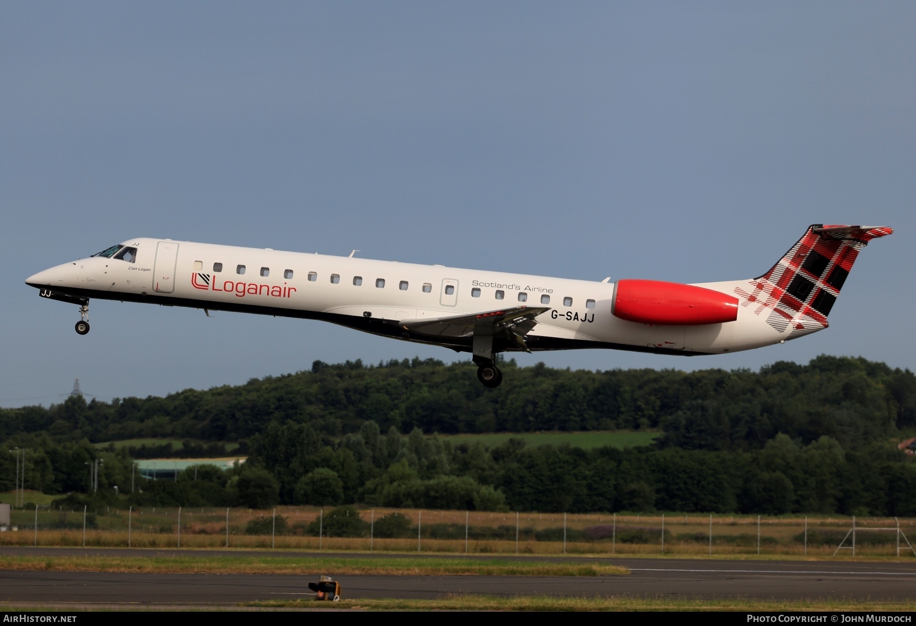 Aircraft Photo of G-SAJJ | Embraer ERJ-145EP (EMB-145EP) | Loganair | AirHistory.net #377184