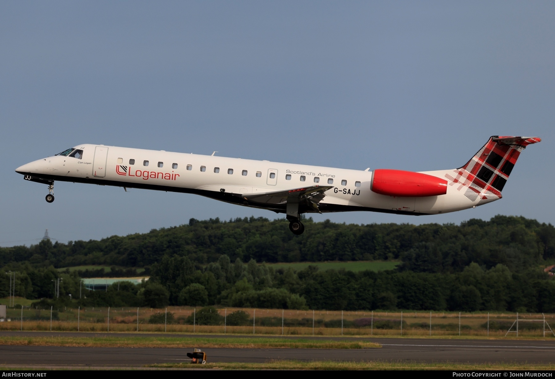 Aircraft Photo of G-SAJJ | Embraer ERJ-145EP (EMB-145EP) | Loganair | AirHistory.net #377184