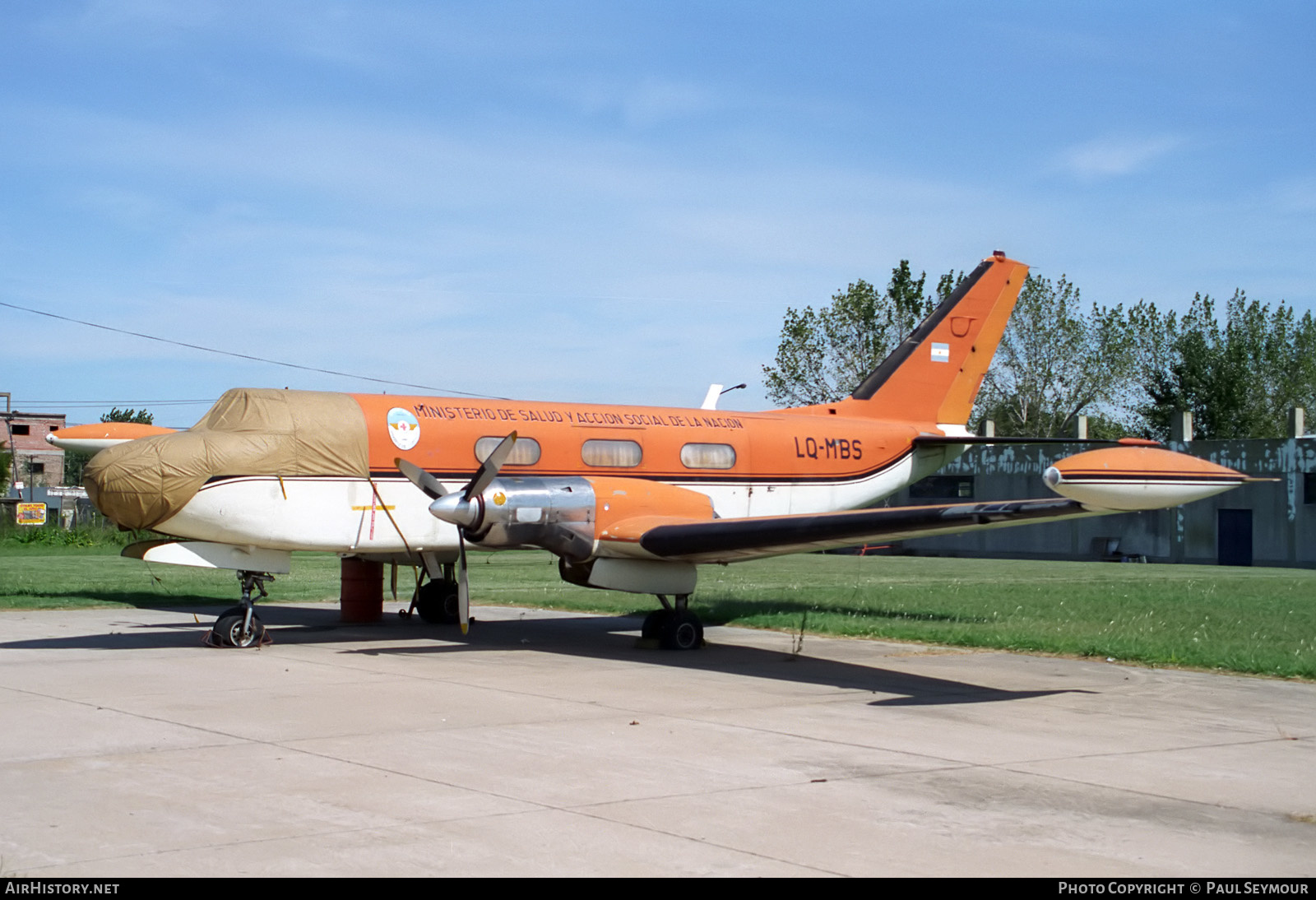 Aircraft Photo of LQ-MBS | FMA IA-50 Guarani II | Ministerio de Salud y Acción Social | AirHistory.net #377224