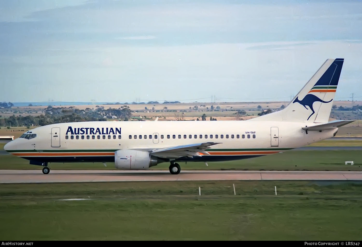 Aircraft Photo of VH-TAF | Boeing 737-376 | Australian Airlines | AirHistory.net #377341