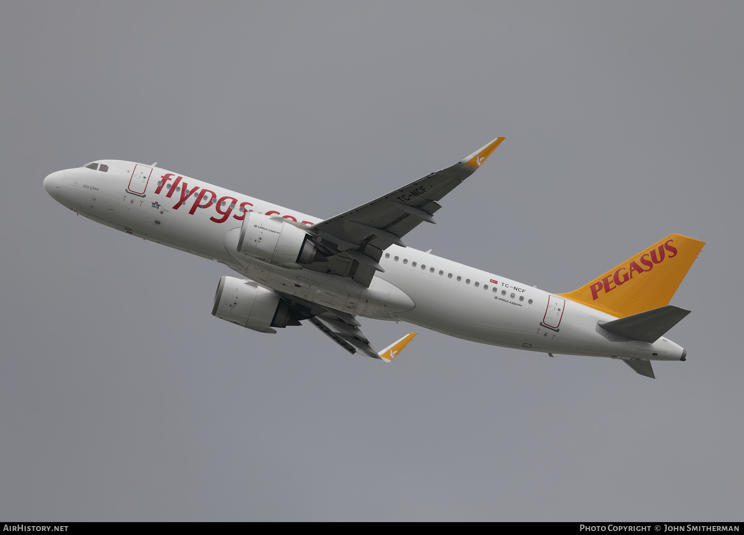 Aircraft Photo of TC-NCF | Airbus A320-251N | Pegasus Airlines | AirHistory.net #377386