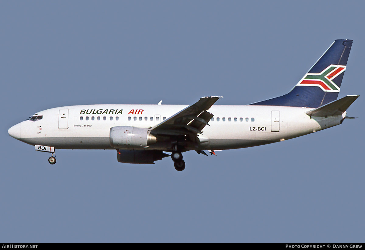 Aircraft Photo of LZ-BOI | Boeing 737-530 | Bulgaria Air | AirHistory.net #377412