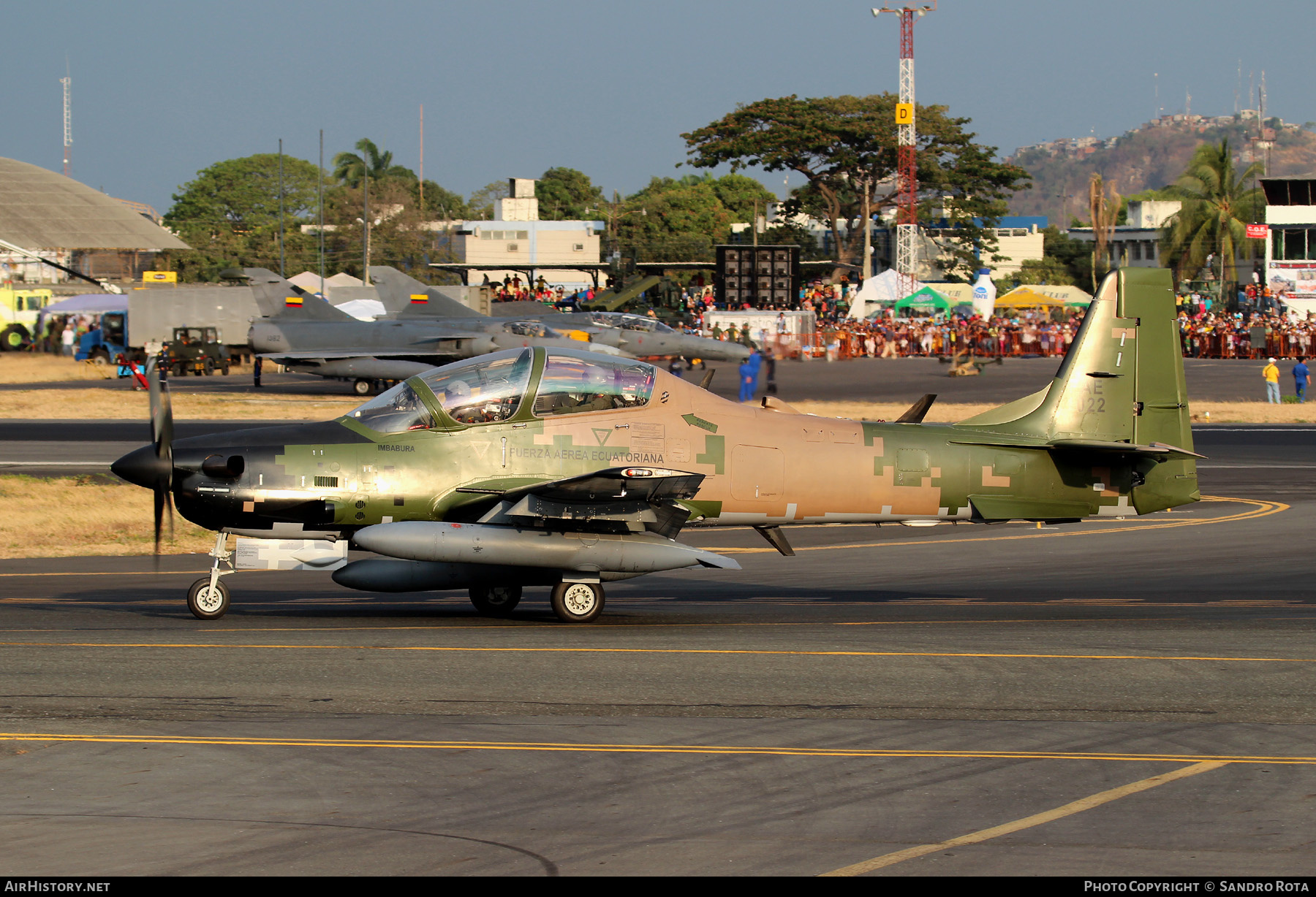 Aircraft Photo of FAE-1022 | Embraer A-29B Super Tucano | Ecuador - Air Force | AirHistory.net #377427