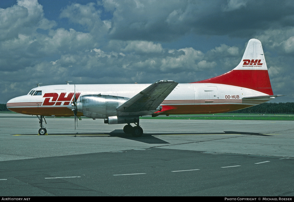 Aircraft Photo of OO-HUB | Convair 580/F | DHL Worldwide Express | AirHistory.net #377450