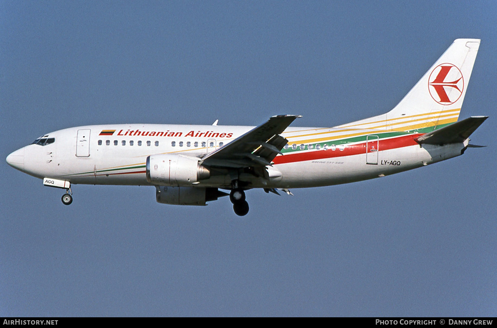 Aircraft Photo of LY-AGQ | Boeing 737-524 | Lithuanian Airlines | AirHistory.net #377455