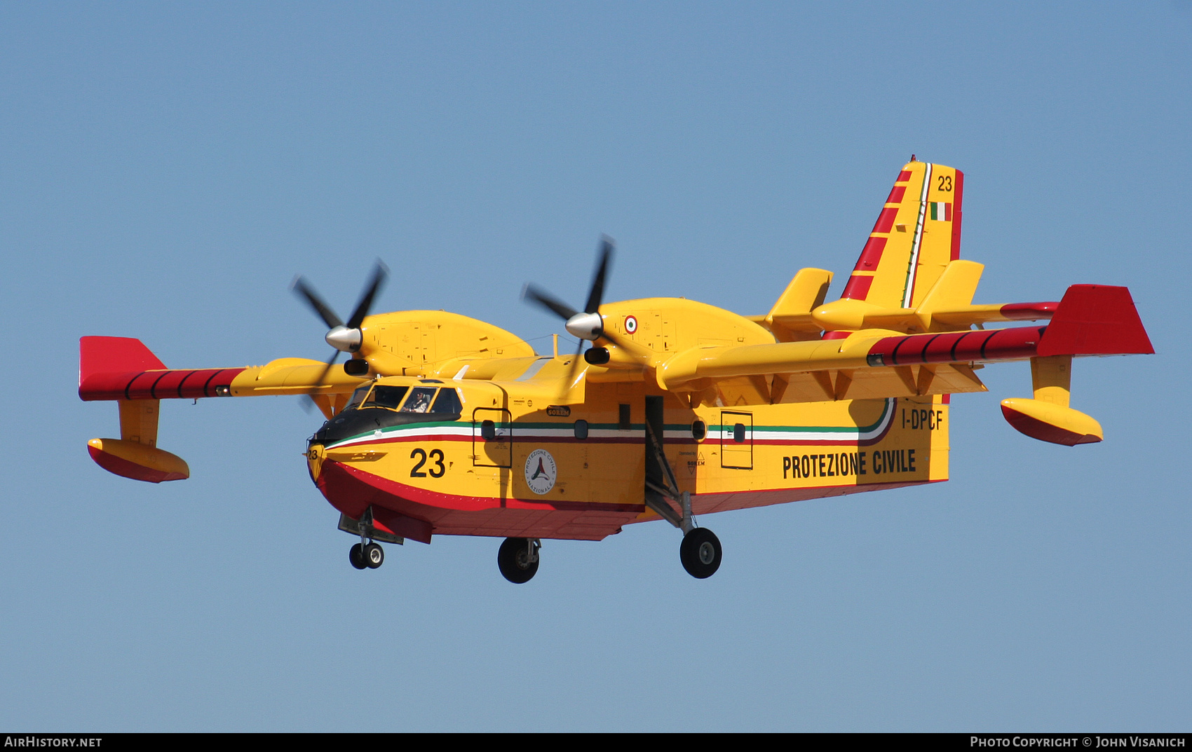 Aircraft Photo of I-DPCF | Bombardier CL-415 (CL-215-6B11) | Protezione Civile | AirHistory.net #377495