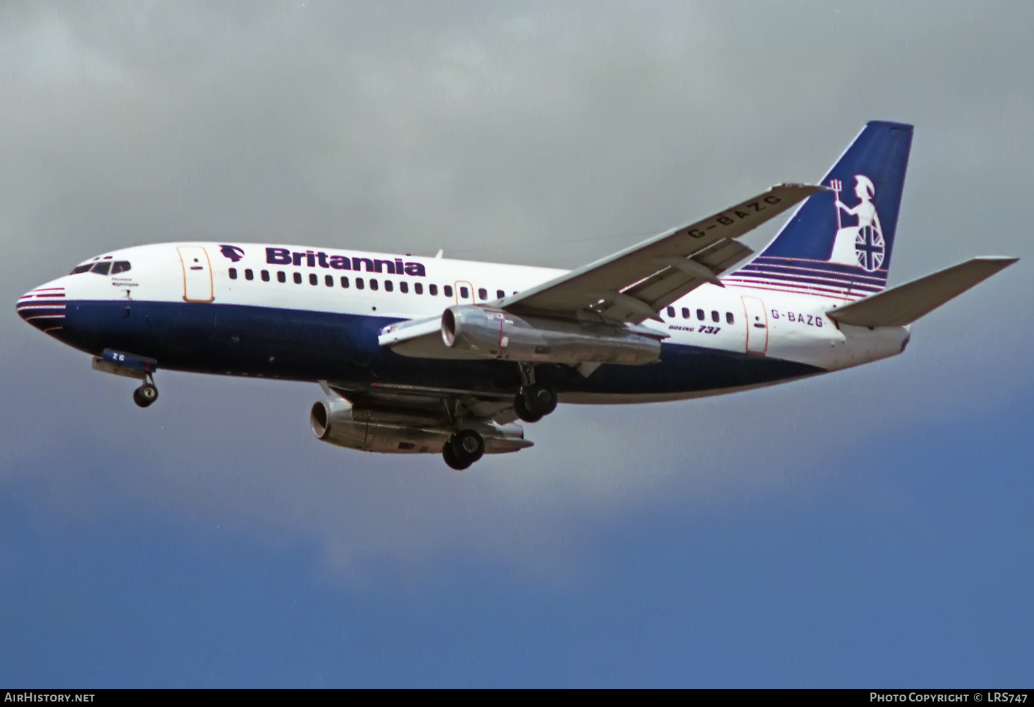 Aircraft Photo of G-BAZG | Boeing 737-204/Adv | Britannia Airways | AirHistory.net #377519