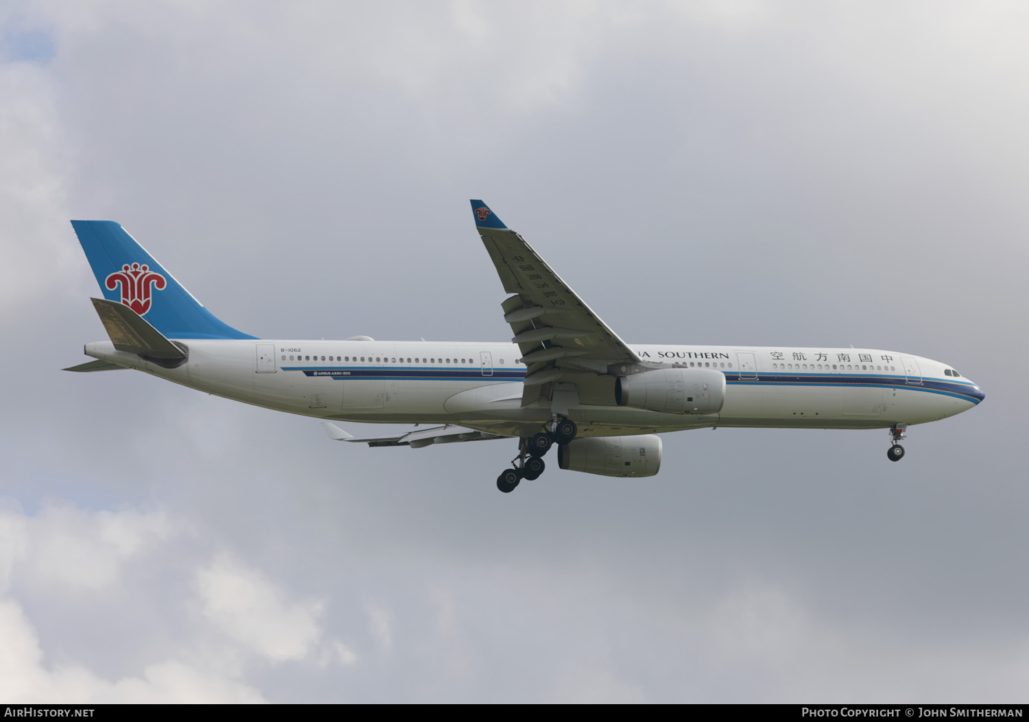 Aircraft Photo of B-1062 | Airbus A330-343E | China Southern Airlines | AirHistory.net #377565