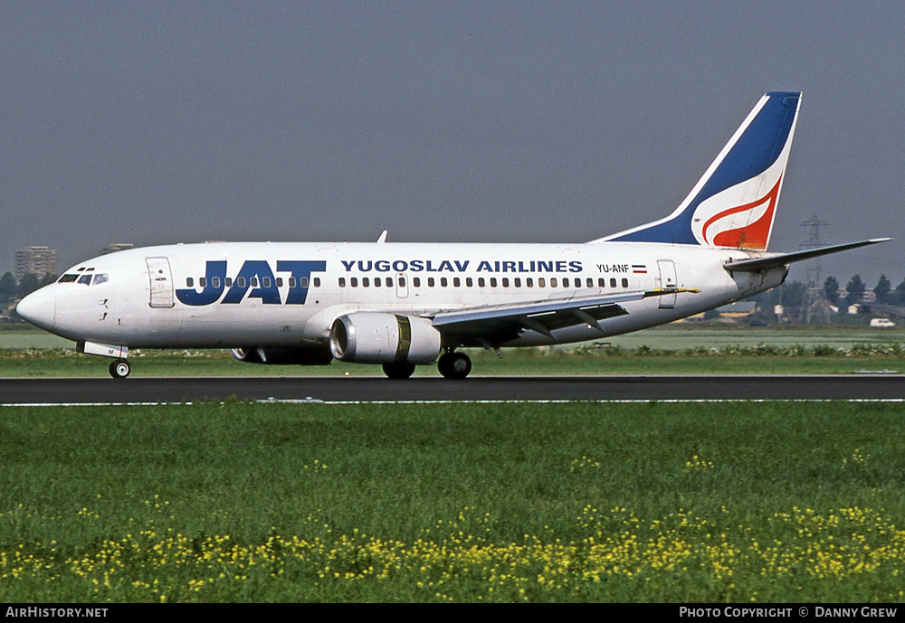 Aircraft Photo of YU-ANF | Boeing 737-3H9 | JAT Yugoslav Airlines - Jugoslovenski Aerotransport | AirHistory.net #377633