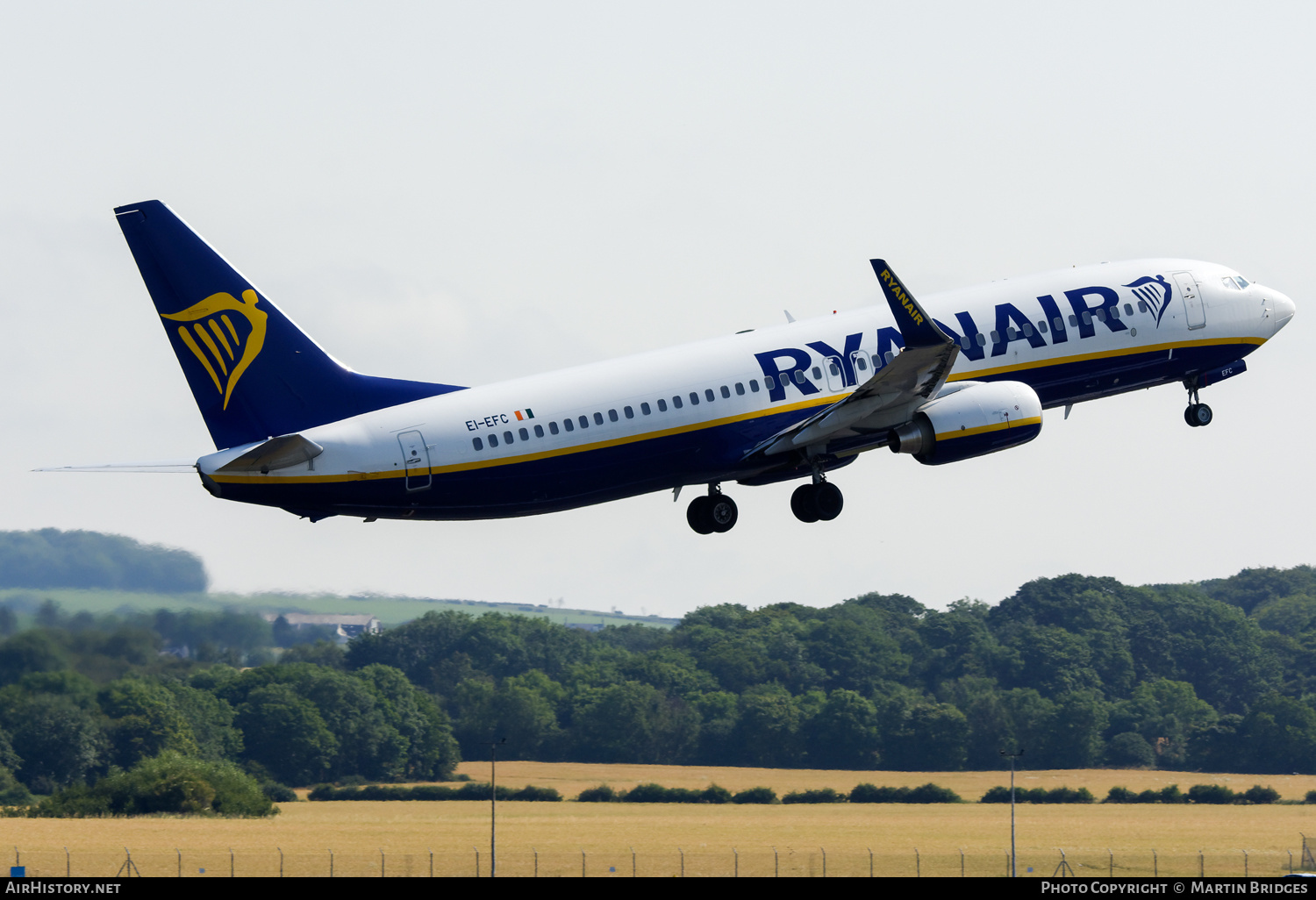 Aircraft Photo of EI-EFC | Boeing 737-8AS | Ryanair | AirHistory.net #377667