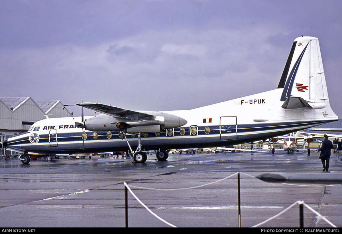 Aircraft Photo of F-BPUK | Fokker F27-500 Friendship | Air France | AirHistory.net #377733