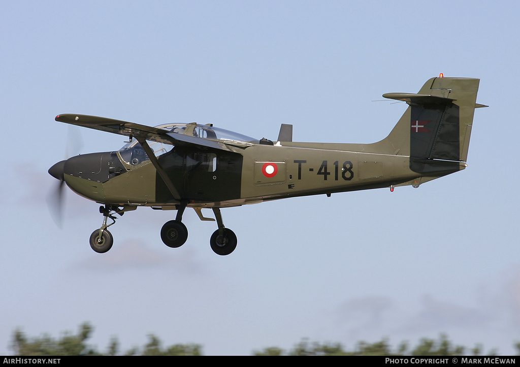 Aircraft Photo of T-418 | Saab T-17 Supporter | Denmark - Air Force | AirHistory.net #377740