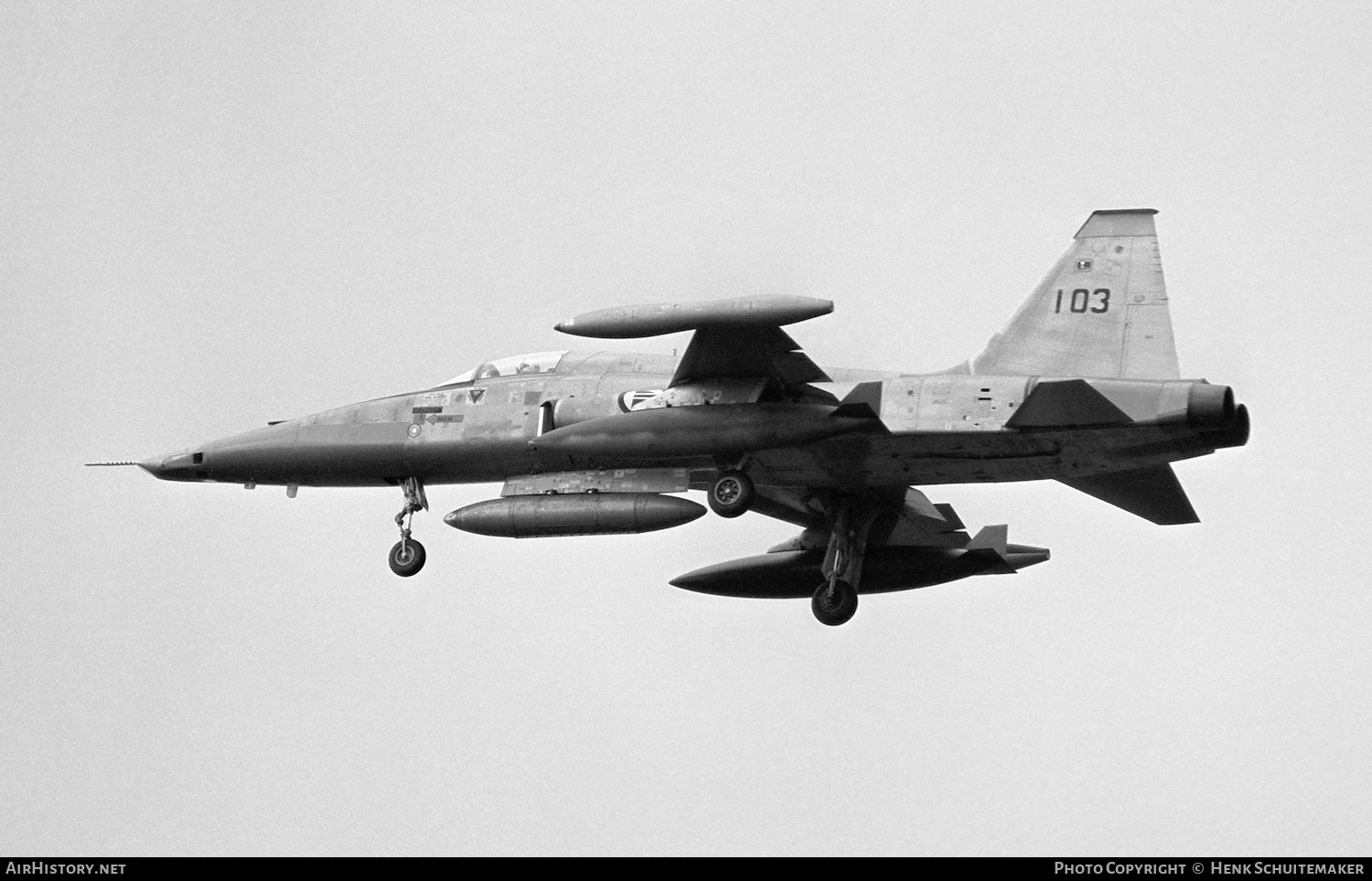 Aircraft Photo of 103 | Northrop RF-5A(G) Freedom Fighter | Norway - Air Force | AirHistory.net #377785