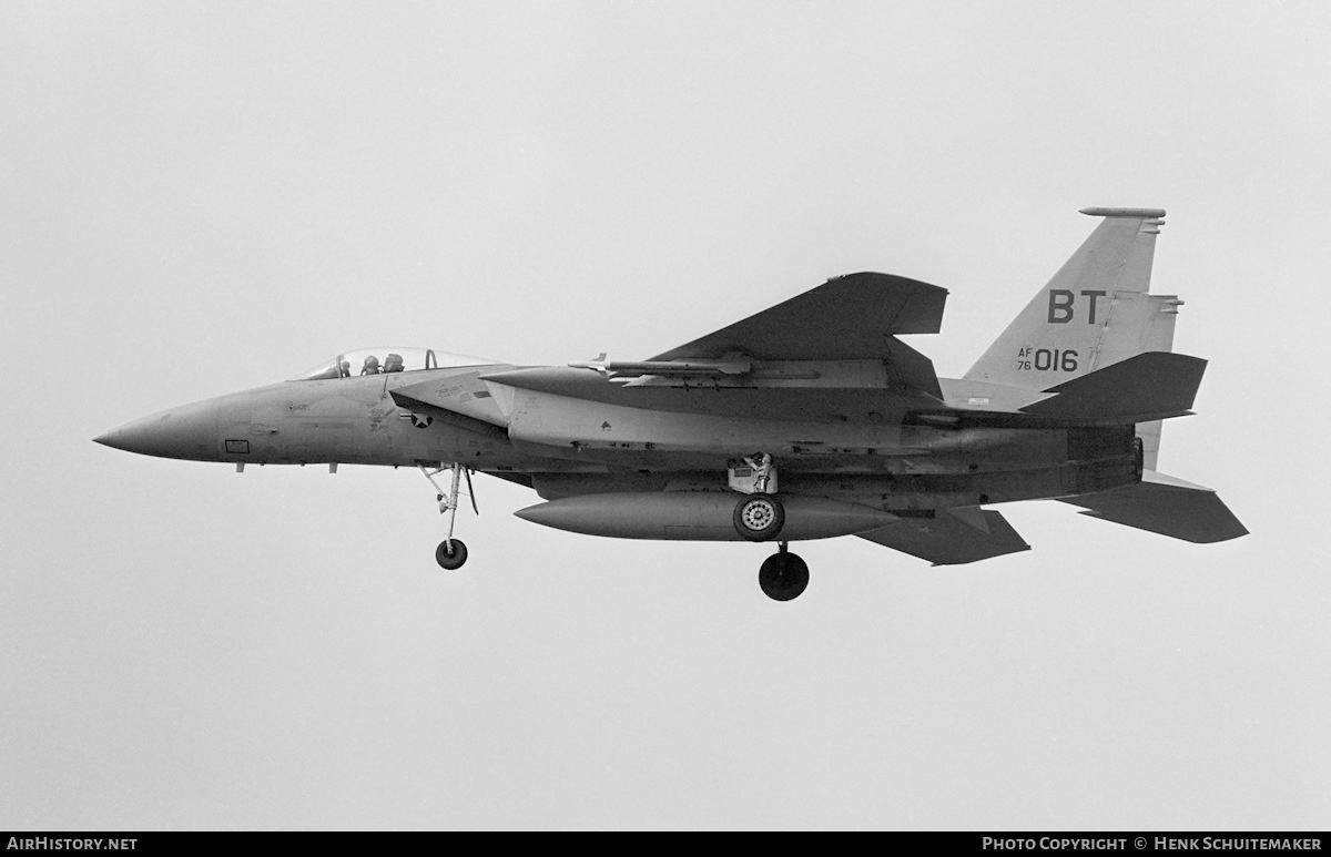 Aircraft Photo of 76-0016 / AF76-016 | McDonnell Douglas F-15A Eagle | USA - Air Force | AirHistory.net #377787