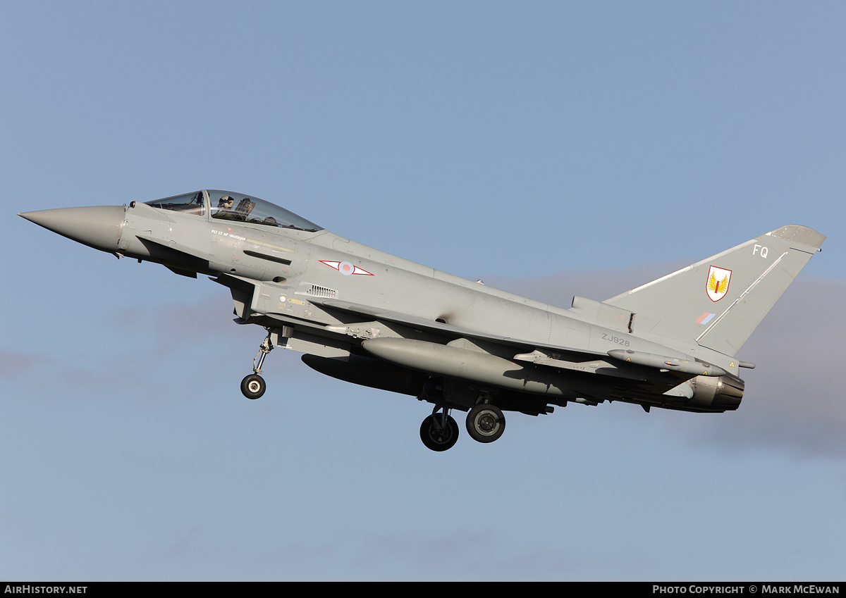 Aircraft Photo of ZJ928 | Eurofighter EF-2000 Typhoon FGR4 | UK - Air Force | AirHistory.net #377813