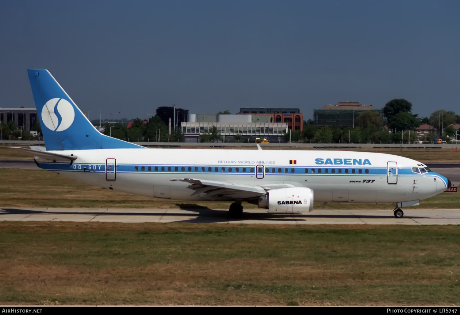 Aircraft Photo of OO-SDY | Boeing 737-329 | Sabena | AirHistory.net #377842