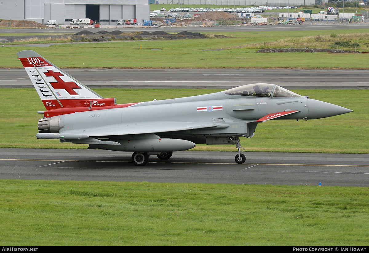 Aircraft Photo of ZK315 | Eurofighter EF-2000 Typhoon FGR4 | UK - Air Force | AirHistory.net #377851