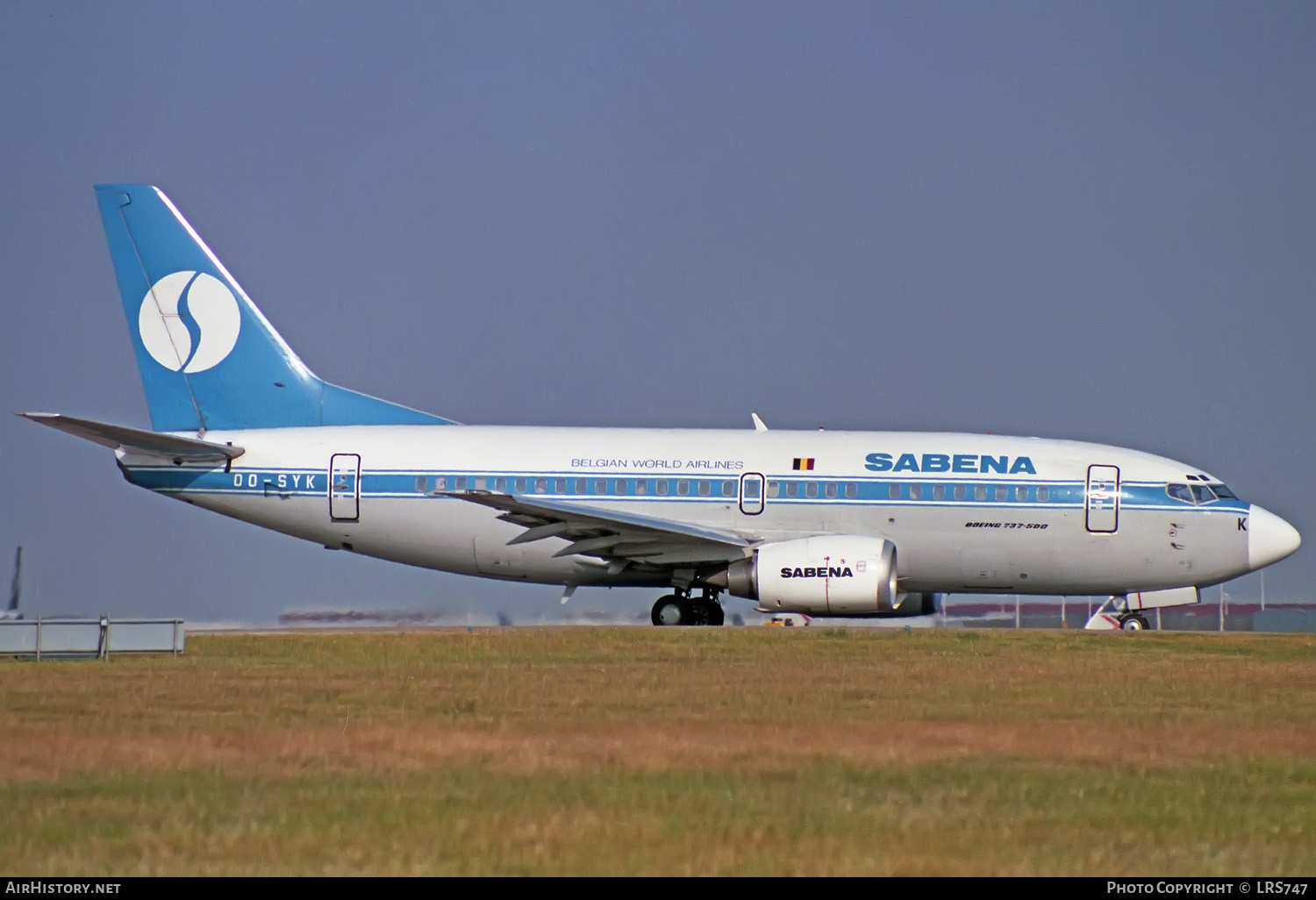 Aircraft Photo of OO-SYK | Boeing 737-529 | Sabena | AirHistory.net #377861