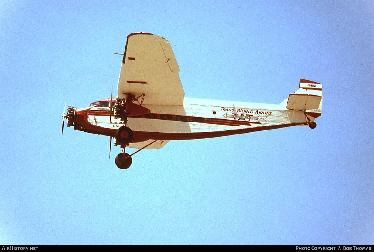 Aircraft Photo of N9651 | Ford 5-AT-B Tri-Motor | TAT - Transcontinental Air Transport | AirHistory.net #377884