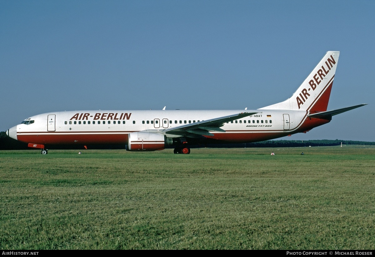 Aircraft Photo of D-ABAT | Boeing 737-86J | Air Berlin | AirHistory.net #377935