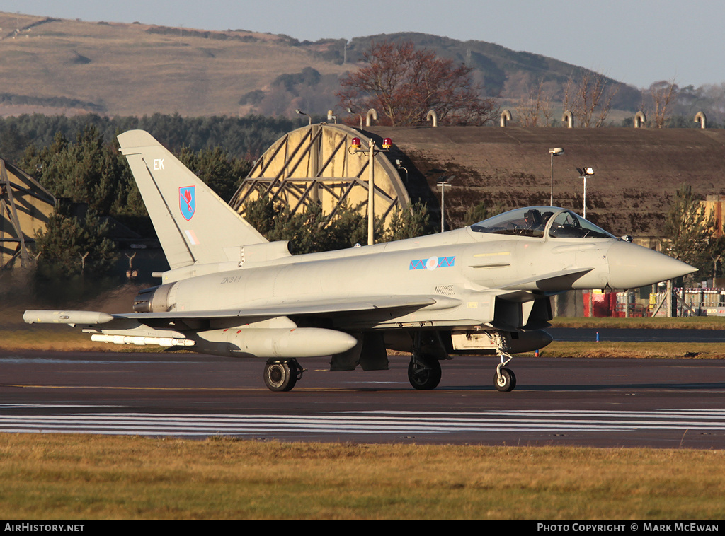 Aircraft Photo of ZK311 | Eurofighter EF-2000 Typhoon FGR4 | UK - Air Force | AirHistory.net #377962