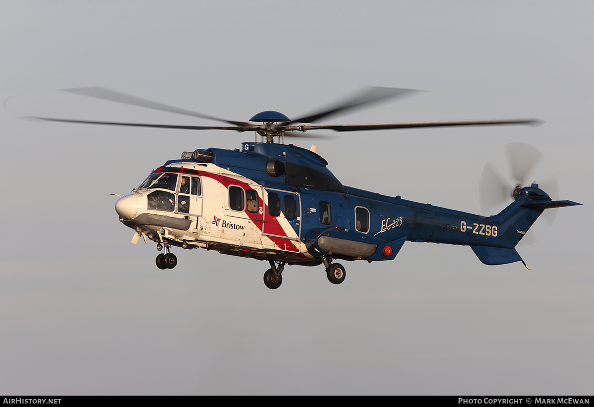 Aircraft Photo of G-ZZSG | Eurocopter EC-225LP Super Puma Mk2+ | Bristow Helicopters | AirHistory.net #377972