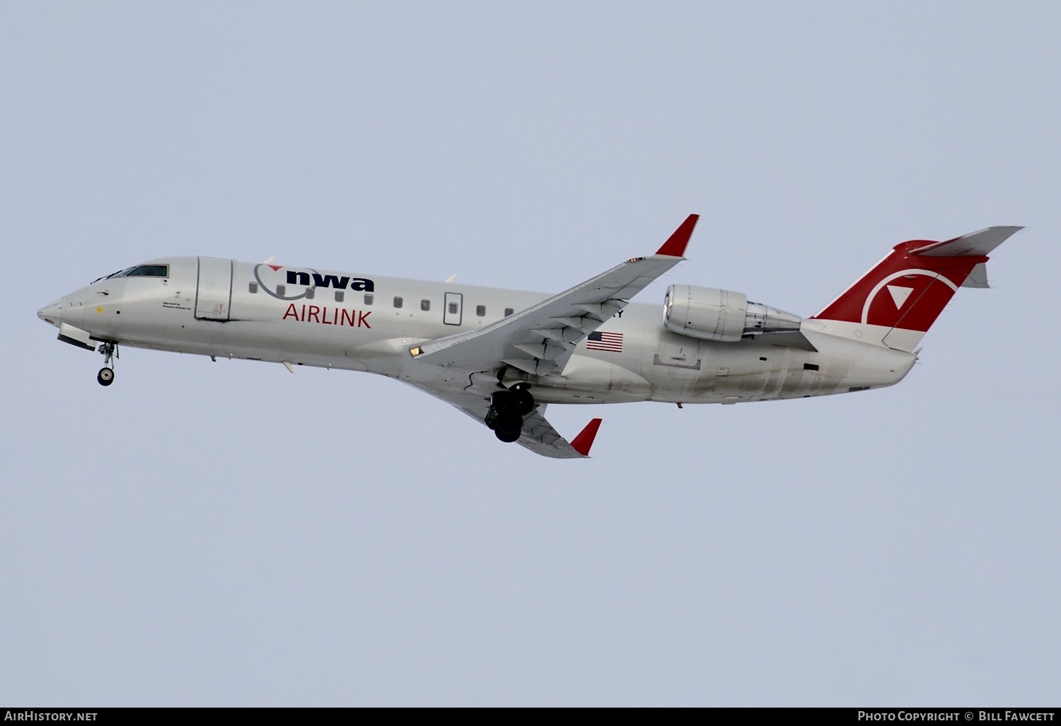 Aircraft Photo of N821AY | Bombardier CRJ-200 (CL-600-2B19) | NWA Airlink | AirHistory.net #377974
