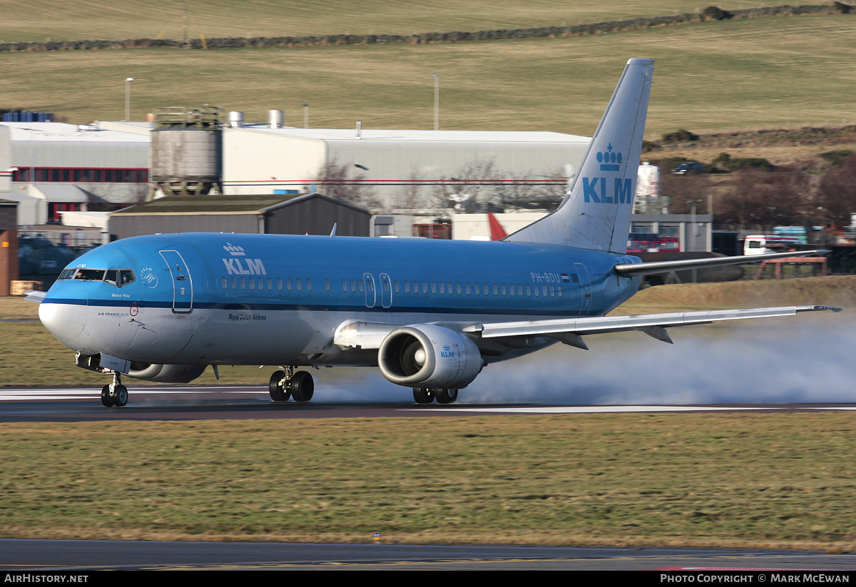 Aircraft Photo of PH-BDU | Boeing 737-406 | KLM - Royal Dutch Airlines | AirHistory.net #378004