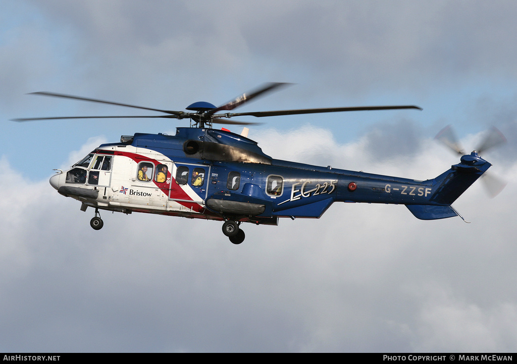 Aircraft Photo of G-ZZSF | Eurocopter EC-225LP Super Puma Mk2+ | Bristow Helicopters | AirHistory.net #378006