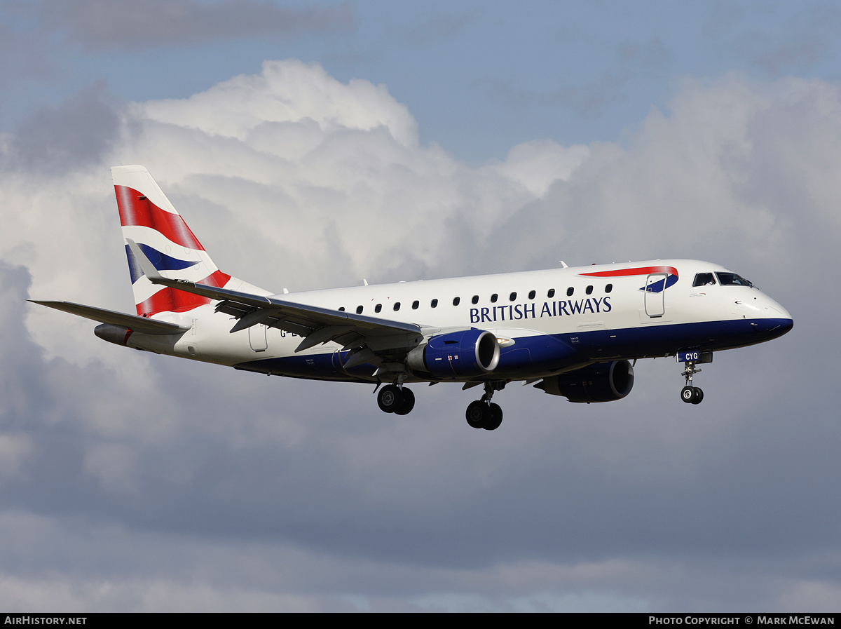 Aircraft Photo of G-LCYG | Embraer 170STD (ERJ-170-100STD) | British Airways | AirHistory.net #378017