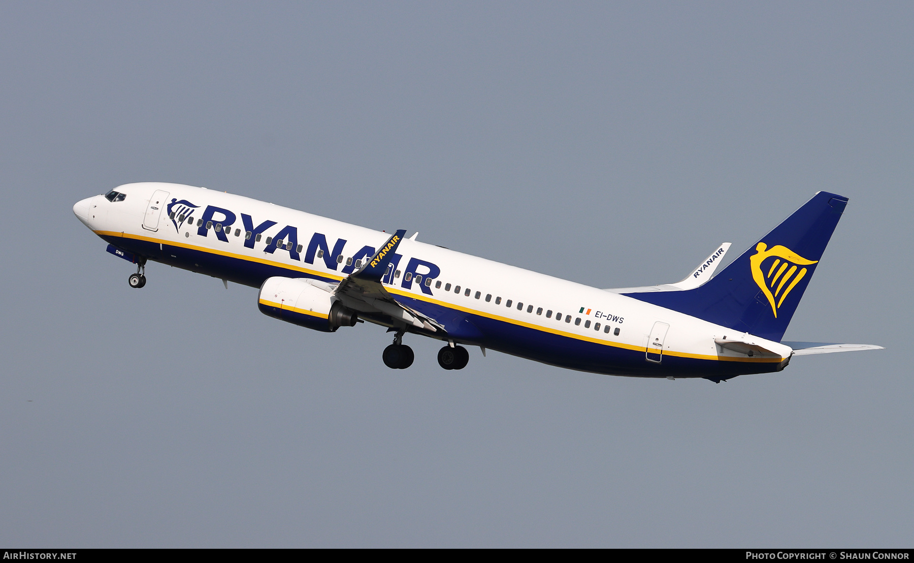Aircraft Photo of EI-DWS | Boeing 737-8AS | Ryanair | AirHistory.net #378039
