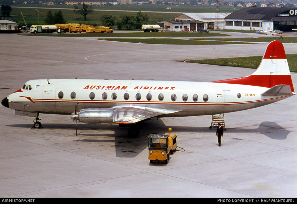 Aircraft Photo of OE-IAM | Vickers 837 Viscount | Austrian Airlines | AirHistory.net #378095