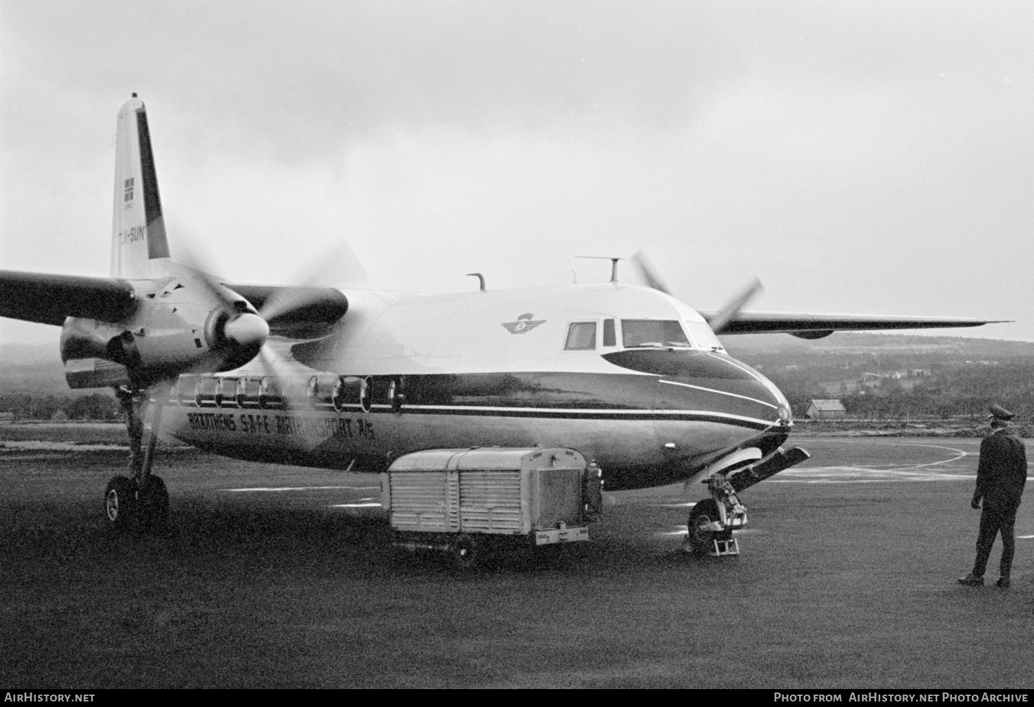 Aircraft Photo of LN-SUN | Fokker F27-100 Friendship | Braathens SAFE | AirHistory.net #378117