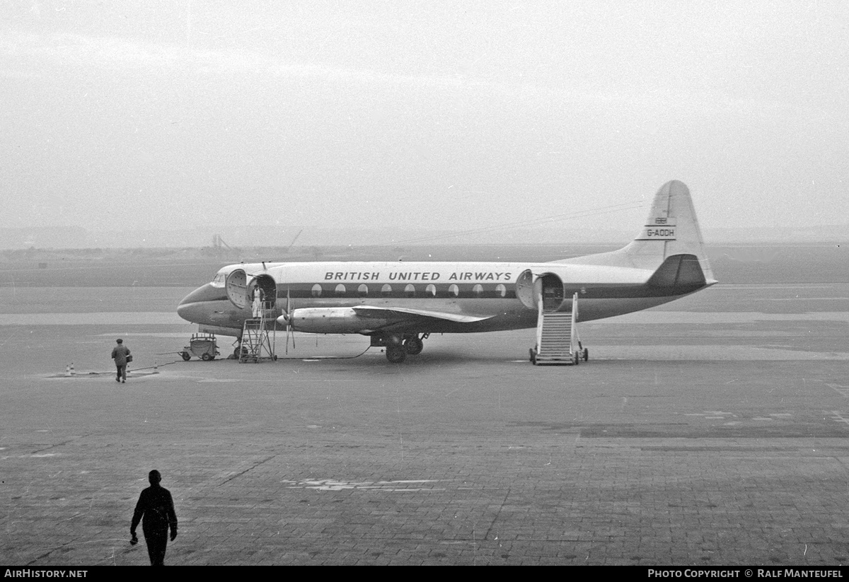 Aircraft Photo of G-AODH | Vickers 736 Viscount | British United Airways - BUA | AirHistory.net #378132