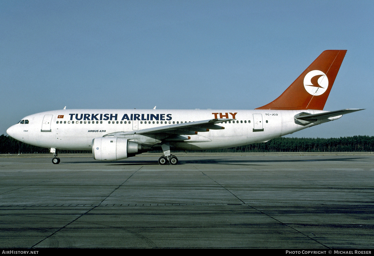 Aircraft Photo of TC-JCO | Airbus A310-203 | THY Türk Hava Yolları - Turkish Airlines | AirHistory.net #378155