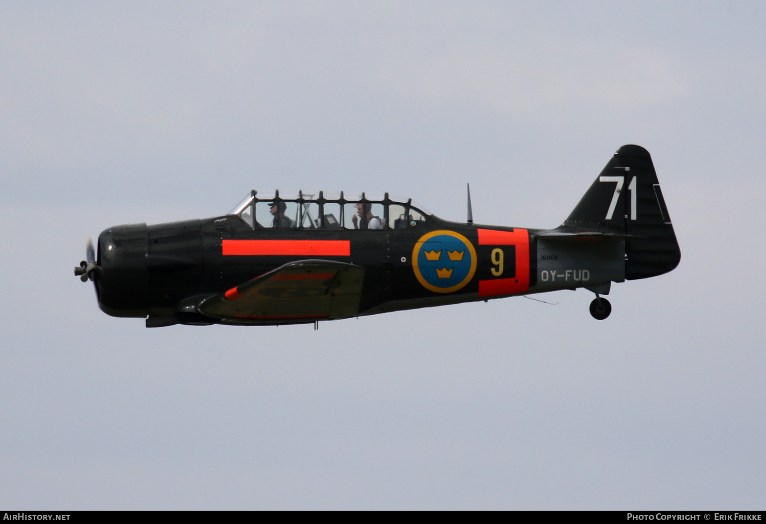 Aircraft Photo of OY-FUD / 16068 | North American AT-16 Harvard IIB | Sweden - Air Force | AirHistory.net #378165