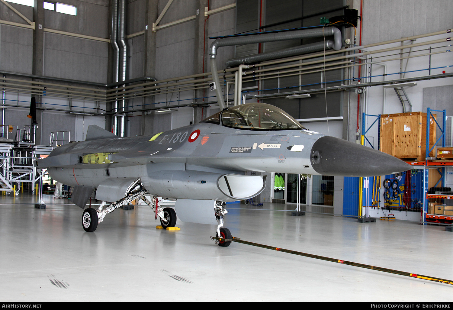 Aircraft Photo of E-180 | General Dynamics F-16AM Fighting Falcon | Denmark - Air Force | AirHistory.net #378211