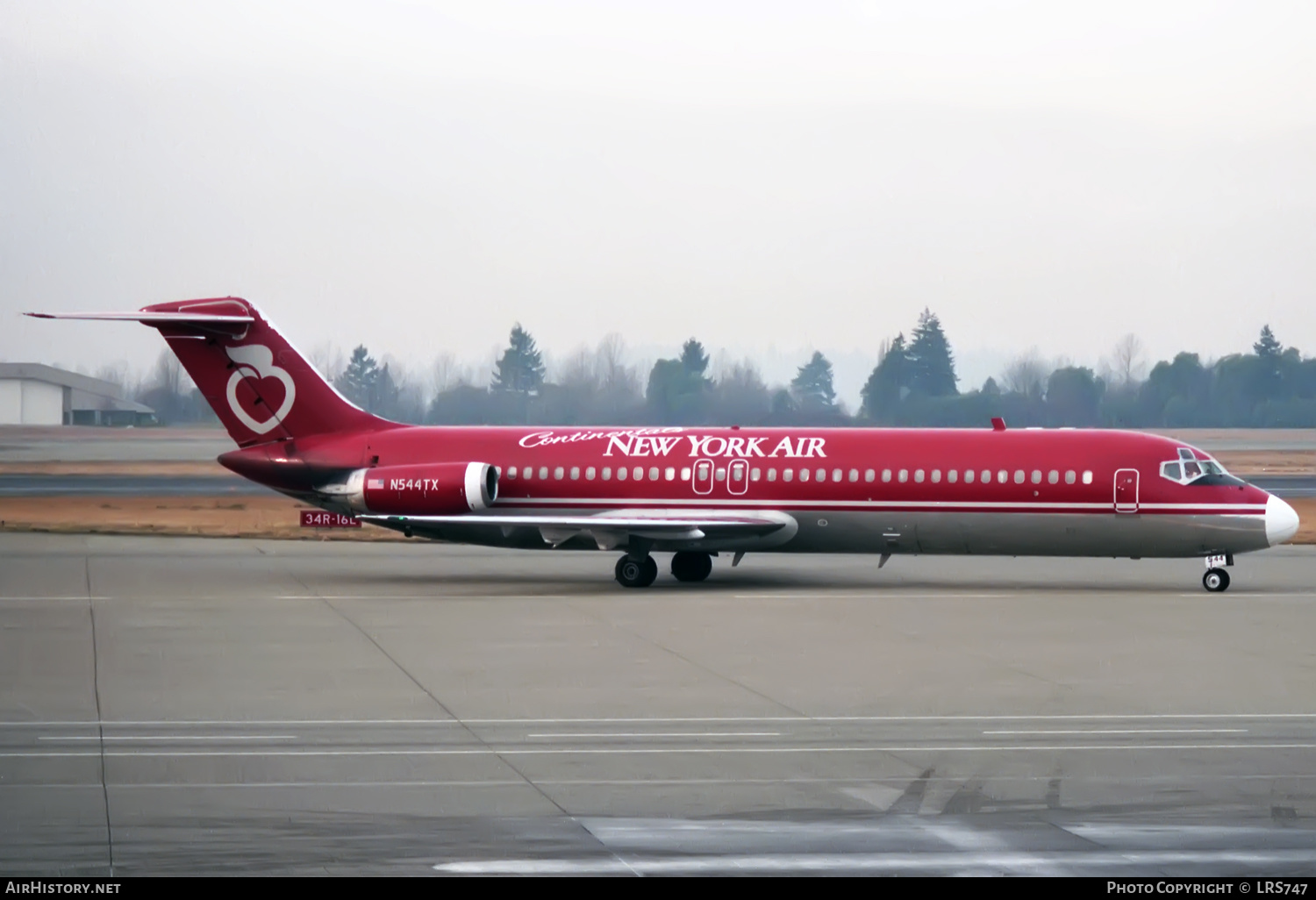Aircraft Photo of N544TX | McDonnell Douglas DC-9-32 | Continental's New York Air | AirHistory.net #378248