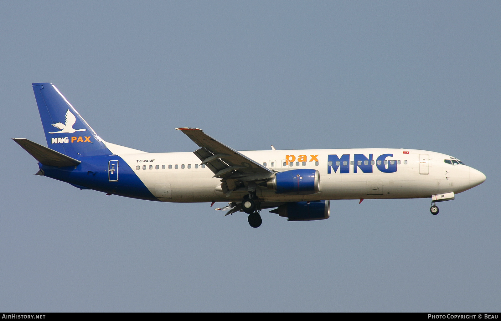 Aircraft Photo of TC-MNF | Boeing 737-4K5 | MNG Pax | AirHistory.net #378261